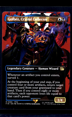 MTG Magic The Gathering Final Fantasy Borderless #395 Golbez Crystal Collector - Image 1