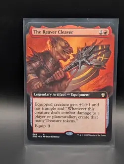 MTG - The Reaver Cleaver - EXTENDED ART - Legendary Artifact - DMC #84 - NM - Image 1
