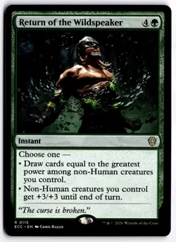 Return of the Wildspeaker NM ECC Commander: Lorwyn Eclipsed MTG - Image 1