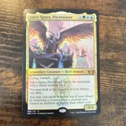 Magic: The Gathering Falco Spara, Pactweaver SNC Foil Mythic Legendary Creature… - Image 1