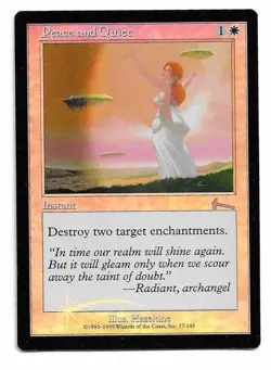 MTG Pece and Quiet X1 Urza's Legacy edition Foil uncommon - Image 1