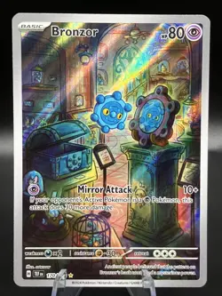 Pokemon TCG Bronzor Scarlet Violet Temporal Forces 170/162 Illustration Rare - Image 1