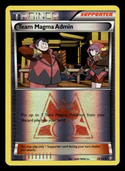 Team Magma Admin 29/34 Reverse Holo Double Crisis Pokemon Card - Image 1
