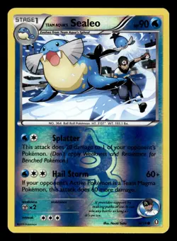 Team Aqua's Sealeo 4/34 Reverse Holo Double Crisis Pokemon Card - Image 1
