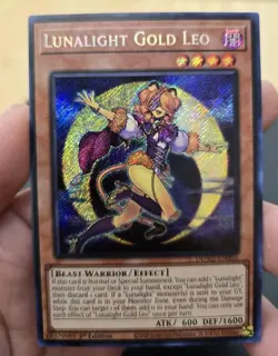 Yu-Gi-Oh! Lunalight Gold Leo DUAD-EN005 Secret Rare 1st Edition - Image 1
