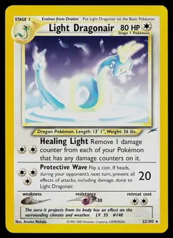 Pokemon Card - Light Dragonair Neo Destiny 22/105 Rare - Image 1