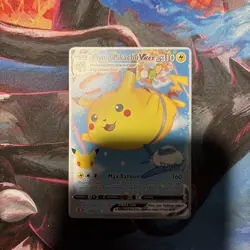 Pokemon Flying Pikachu VMAX Celebrations 007/025 Holo Card world championship - Image 1