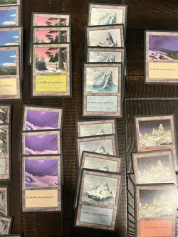1995 Magic The Gathering 44 Land Cards Used - Image 3