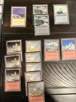 1995 Magic The Gathering 44 Land Cards Used - Image 4