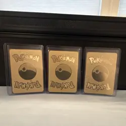 Pokemon TCG Pikachu VMAX Charizard VMAX Holo Card Lot - 3 Cards GOLD - Image 2
