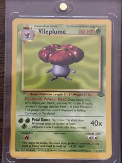 Pokemon TCG Vileplume 31/64 Holo Rare Unlimited Card Jungle 1999 - Image 1
