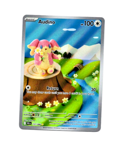 Pokemon Black Bolt AUDINO 151/086 Illustration Rare Card MINT-NM - Image 1