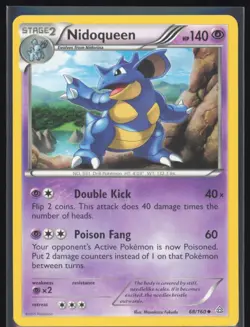 Nidoqueen Regular Non Holo 68/160 Pokemon XY: Primal Clash LP Pokemon Card - Image 1