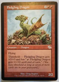 MTG Magic [x1] Fledgling Dragon [x1] Judgement M/NM - Image 1