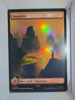 Mountain - L108 - Foil - MTG - Universes Beyond: Assassin's Creed (ACR) - Image 1