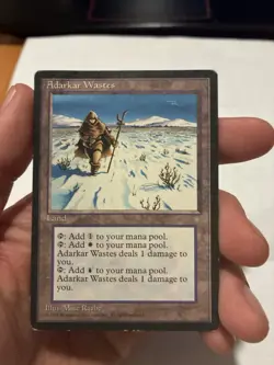 Adarkar Wastes Ice Age X1 MTG Magic The Gathering See Pics For Condition - Image 1