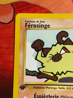 Ferosinge (Mankey) 61/82 1st Edition Pokemon French Team Rocket - LP/LP- - Image 2