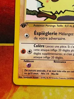 Ferosinge (Mankey) 61/82 1st Edition Pokemon French Team Rocket - LP/LP- - Image 4