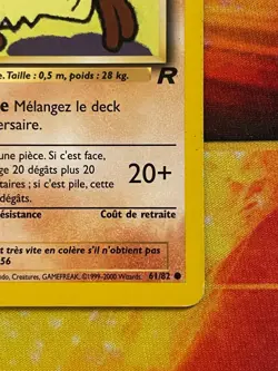 Ferosinge (Mankey) 61/82 1st Edition Pokemon French Team Rocket - LP/LP- - Image 5