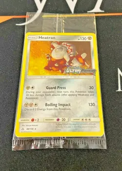 Heatran - 88/156 Ultra Prism Stamped (Pokemon) Holo Rare - Sealed - Image 1