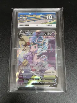 Pokemon TCG Fusion Strike Mew v 251/264 Ace 10 - PERFECT SUBGRADES - Image 1