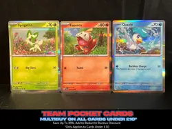 Sprigatito, Fuecoco & Quaxley, Paldea Evolved Mirage Holo's, Pokemon, NM - Image 1