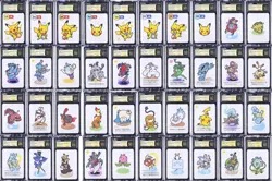 CGC 10 Pristine Taruka Complete Pokemon Set 40 Slabs Pikachu Rayquaza Snorlax ++ - Image 1