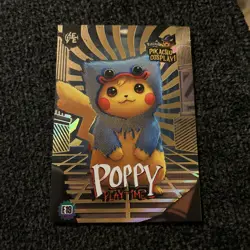 Pokemon Pikachu #E19 Poppy Playtime Gold Holo Cosplay - Image 1