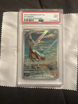 2024 POKEMON SSP EN-SURGING SPARKS ILLUSTRATION RARE #209 SKARMORY PSA 9 - Image 3