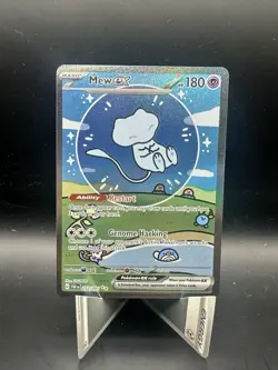 Mew EX 232/091 Special Illustration Rare Paldean Fates Pokemon “Bubble Mew” - Image 1