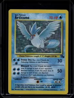 Pokemon TCG Articuno 2/62 Fossil Holo Rare HP - Image 1