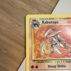 Pokemon TCG Kabutops 24/62 Fossil Unlimited Non-Holo Rare Vintage LP - Image 5