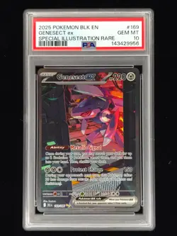 Genesect ex 169 Pokemon Black Bolt PSA 10 🔥🔥🔥 - Image 1