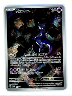 2023 POKEMON SVP EN-SV BLACK STAR PROMO 151 ULTRA-PREM COLL #052 MEWTWO NM - Image 1