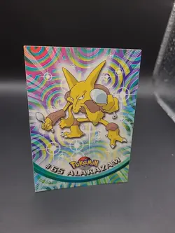 Alakazam #65 Topps 2000 TV Series Animation Pokemon Black Labal T2 Vintage - Image 2