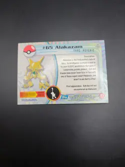 Alakazam #65 Topps 2000 TV Series Animation Pokemon Black Labal T2 Vintage - Image 4