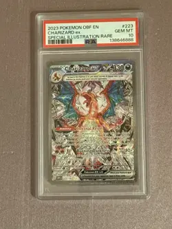 Pokemon Charizard ex 223/197 Obsidian Flames Special Illustration Holo PSA 10 - Image 2
