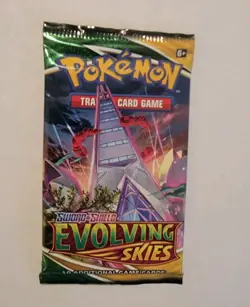 2021 Pokemon Evolving Skies & Chilling Reign Booster Pack from blister - Image 3