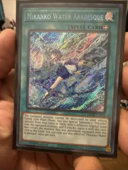 Yugioh Mikanko Water Arabesque MP24-EN136 Secret Rare Misprint - Image 1