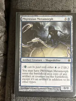magic the gathering Artifact Creature Phyrexian Metamorph Card - Image 1