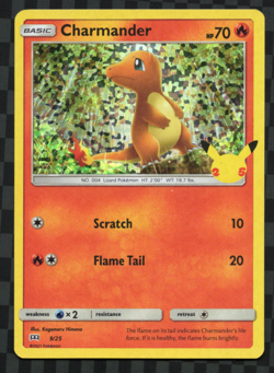 Charmander - 9/25 - Confetti Holo - McDonalds 2021 - Pokemon Card - NM/M - Image 1
