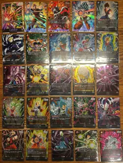 Japanese Dragon Ball Fusion World TCG Lot 25 Cards. FB01 And FB02 SR Or Better. - Image 1