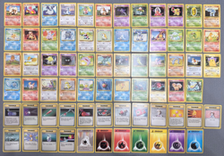 NM Pokemon - 100% Complete of All Base Set Common & Uncommon Cards - 70 Cards - Image 1