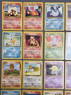 NM Pokemon - 100% Complete of All Base Set Common & Uncommon Cards - 70 Cards - Image 2