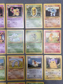 NM Pokemon - 100% Complete of All Base Set Common & Uncommon Cards - 70 Cards - Image 5
