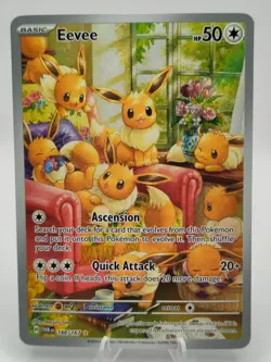 Pokemon Eevee Holo TCG Card Sv06 Twilight Masquerade 188/167 NM Condition - Image 1