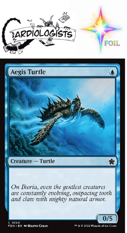 Aegis Turtle FOIL | Magic the Gathering MTG | Foundations | NM - Image 1