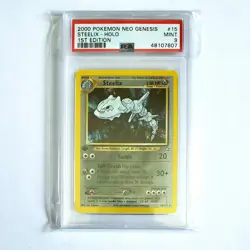 Pokemon PSA 9 MINT 1st Ed Steelix Holo | 15/111 | Neo Genesis Rare Edition TCG - Image 1
