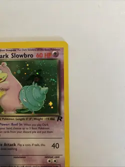 Dark Slowbro 12/82 Rare Team Rocket Holo 1st Edition Pokemon - LP Excellent Cond - Image 3