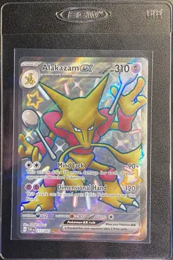 Alakazam ex Full Art UR 215/091 Pokemon TCG Paldean Fates Shiny Ultra Rare NM - Image 4